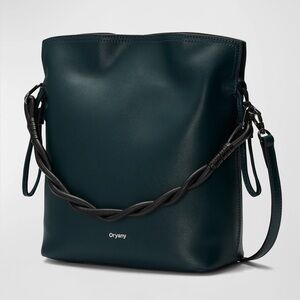 🍀🍀🍀 Oryany Madeleine Leather Top-Handle Bucket Bag